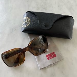 Ray Ban RB4068 wrap around sunglasses
